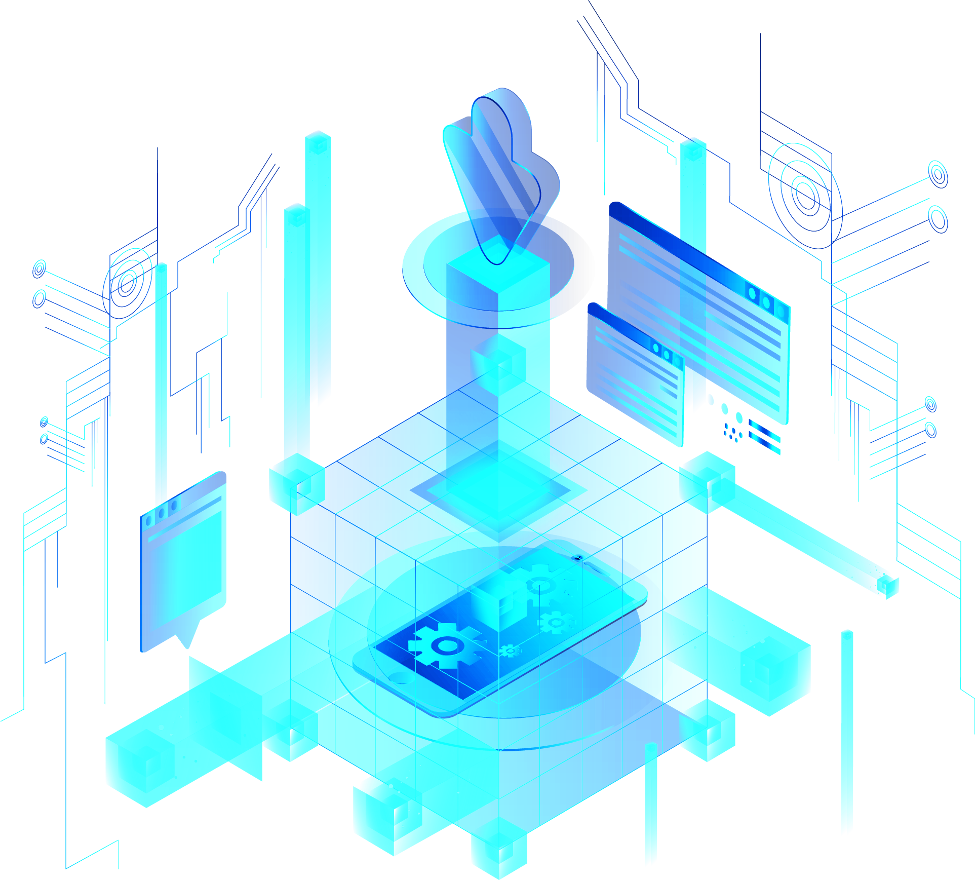 Payments infrastructure illustration